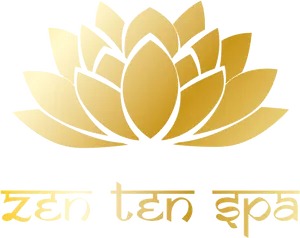 Golden Lotus Spa Logo PNG Image