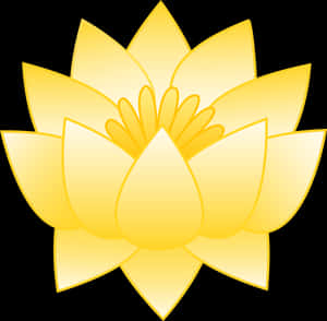 Yellow Lotus Flower - Yellow Lotus Flower Cartoon, HD Png Download PNG image with transparent background