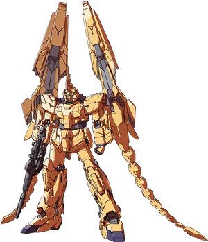 Golden_ Mecha_ Gundam PNG Image