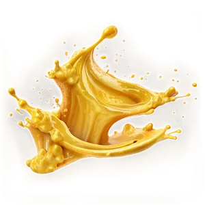 Golden Milk Splash Png Vge15 PNG Image