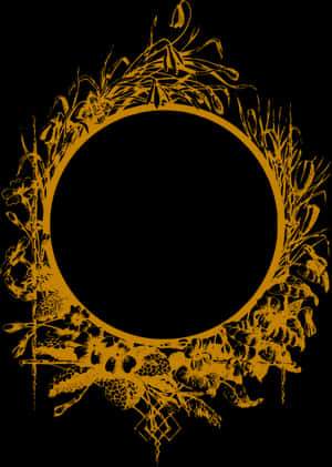 Leaf,tree,yellow - Gold Circular Frame Png, Transparent Png PNG image with transparent background