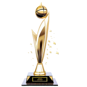 Golden Nba Finals Trophy Png Vqe PNG Image