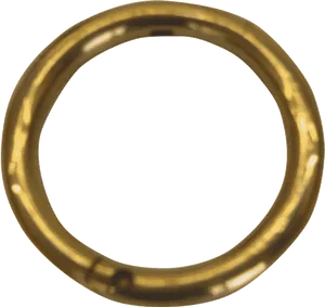 Golden Nose Ring Isolated PNG Image