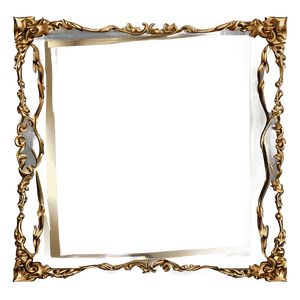 Golden Photo Frame PNG   05042024 PNG image with transparent background