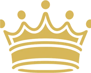 Golden Princess Crown Graphic PNG Image