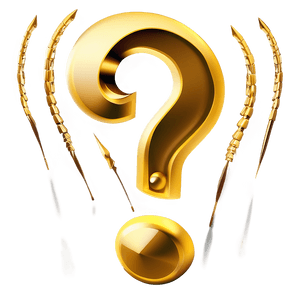 Golden Question Mark PNG hga1 PNG image with transparent background