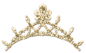 Golden Quinceanera Tiara PNG Image