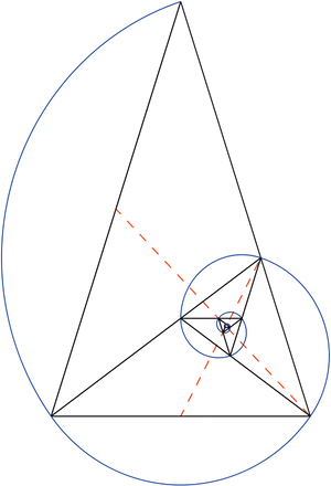 Golden Ratio Geometric Construction PNG Image