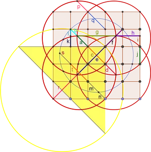 Golden Ratio Geometry Overlay PNG Image