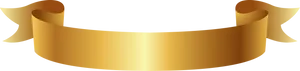 Golden Ribbon Banner Graphic PNG Image