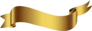 Golden Ribbon Banner Graphic PNG Image