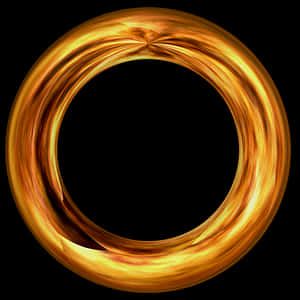 Golden Ring Illustration PNG image with transparent background