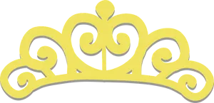 Golden Royal Tiara Graphic PNG Image