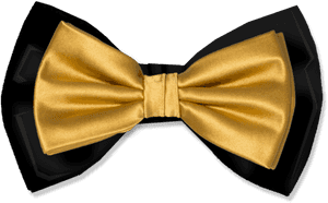 #bow #black #gold #steelers - Satin, HD Png Download PNG