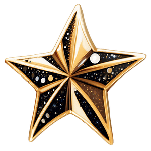 Golden Sparkle Star PNG 23 PNG