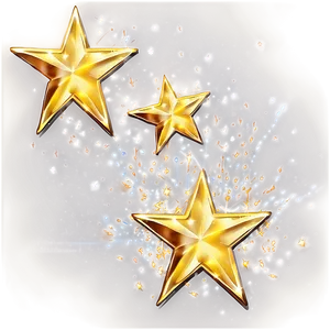 Golden Sparkle Stars Png Uis17 PNG Image