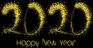 2020 Yelow Happy New Year Png Clipart Image - New Year 2020 Clipart, Transparent Png PNG image with transparent background
