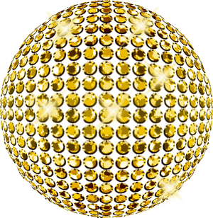Gold Disco Ball Png, Transparent Png PNG image with transparent background