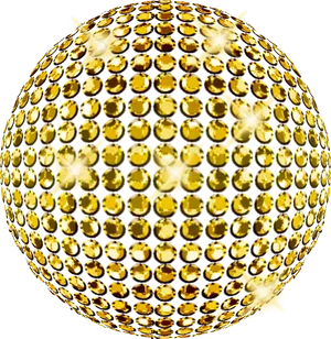 Golden Sphere Texture Pattern PNG Image