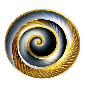 Golden Spiral Illustration PNG uwb77 PNG with transparent background