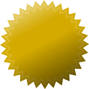 Golden Star Badge Graphic PNG Image