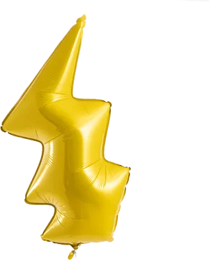 Golden Star Balloon Floating PNG Image