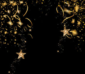 Gold Confetti Png- - Transparent Background Gold Confetti, Png Download PNG