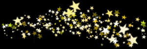#stars #glitter #effect #shine #gold - Gold Star Confetti Png, Transparent Png PNG