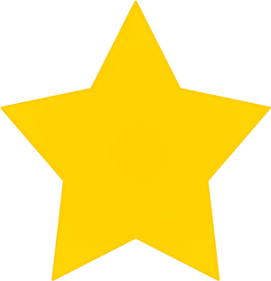 Golden Star Icon Simple Background PNG Image