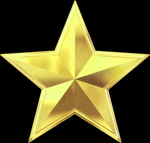 Golden Star Illustration PNG with transparent background
