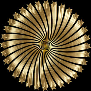 Golden Starburst Design PNG