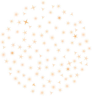 Golden Stars Patternon Blue Background PNG Image