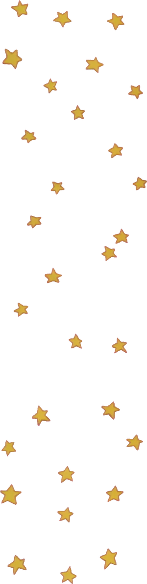 Golden Stars Patternon Blue Background PNG Image