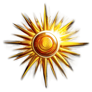 Golden Sun Rays PNG 25 PNG