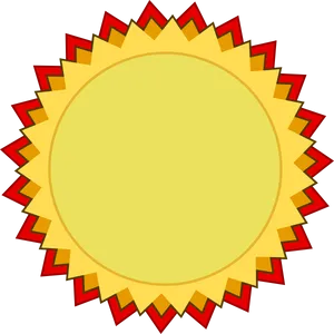 Golden Sunburst Graphic PNG Image