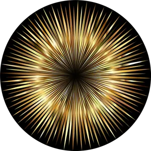 Golden Sunburst Graphic PNG Image