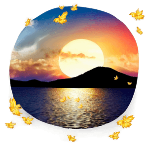 Golden Sunrise Scenery PNG 59 PNG