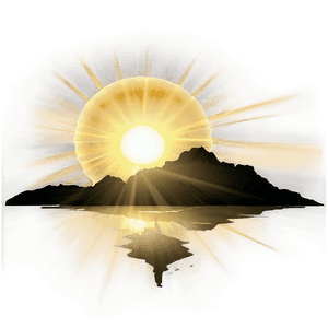 Golden Sunrise Scenery PNG hko88 PNG