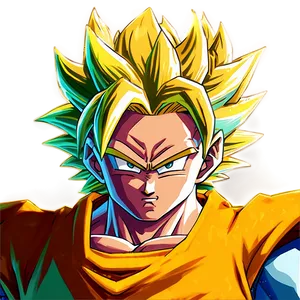 Golden Super Saiyan Hair Png Qbn PNG Image