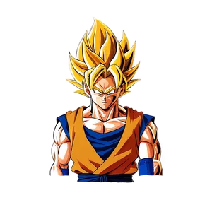 Golden Super Saiyan Hair Png Qrt10 PNG Image