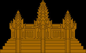 Golden_ Temple_ Silhouette_ Vector PNG image with transparent background
