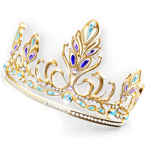 Golden Tiara Outline PNG 99 PNG image with transparent background