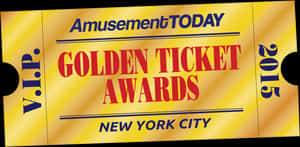 Golden Ticket 2015 Nyc - Golden Ticket Awards, HD Png Download PNG
