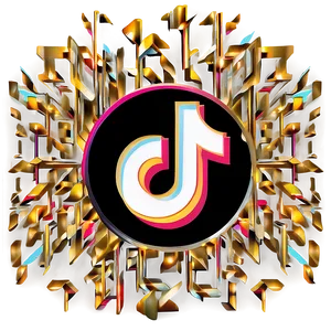 Golden Tiktok Logo Png 06112024 PNG Image