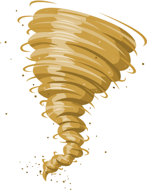 Yellow Tornado Png Download - Red Tornado Clip Art, Transparent PNG with transparent background