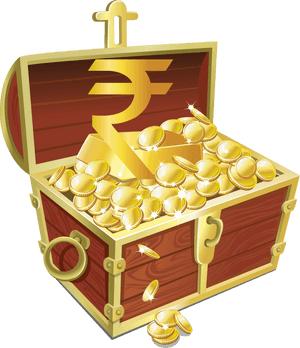 Transparent Treasure Chest Clipart No Background - Gold Bars Treasure Chest, HD Png Download PNG image with transparent background