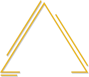 Golden Triangle Outline PNG Image