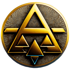 Golden Triforce Icon PNG dws77 PNG