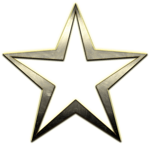 Star, Metal, Texture, Steel, New Year's Eve - Vector Star Outline Png, Transparent Png PNG image with transparent background