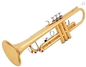 Golden Trumpet Isolatedon Transparent Background PNG Image